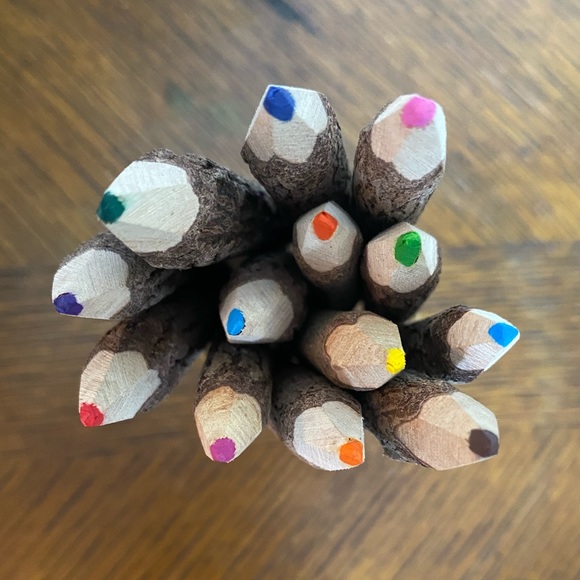 NWOT Wooden Colored Pencils - Picture 1 of 3